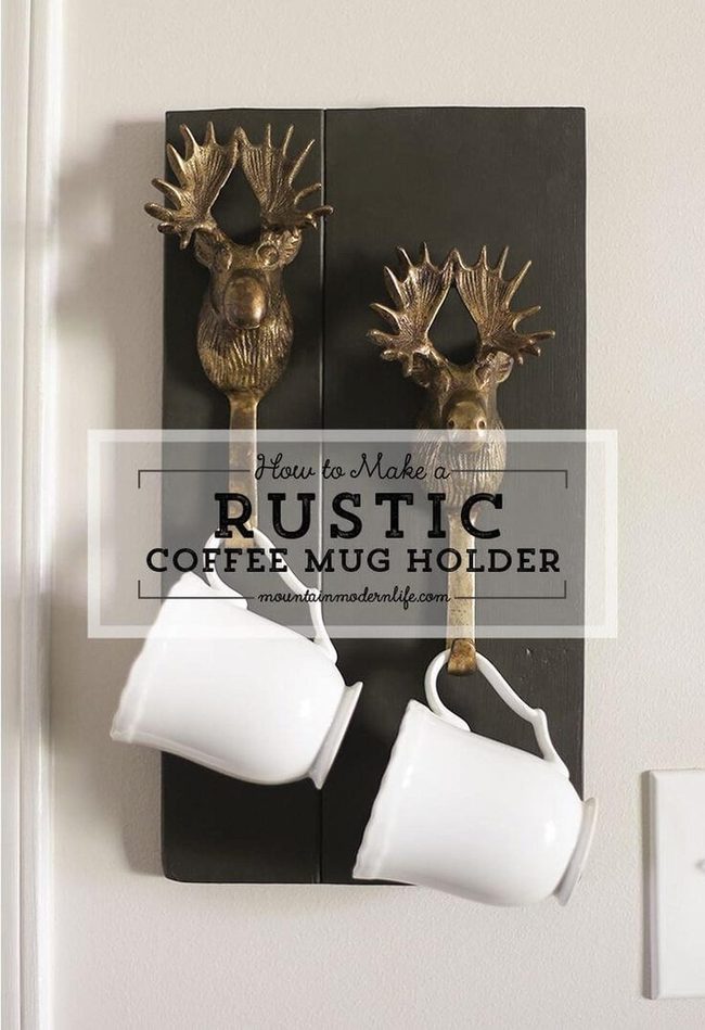 Moose Antler Mug Holder