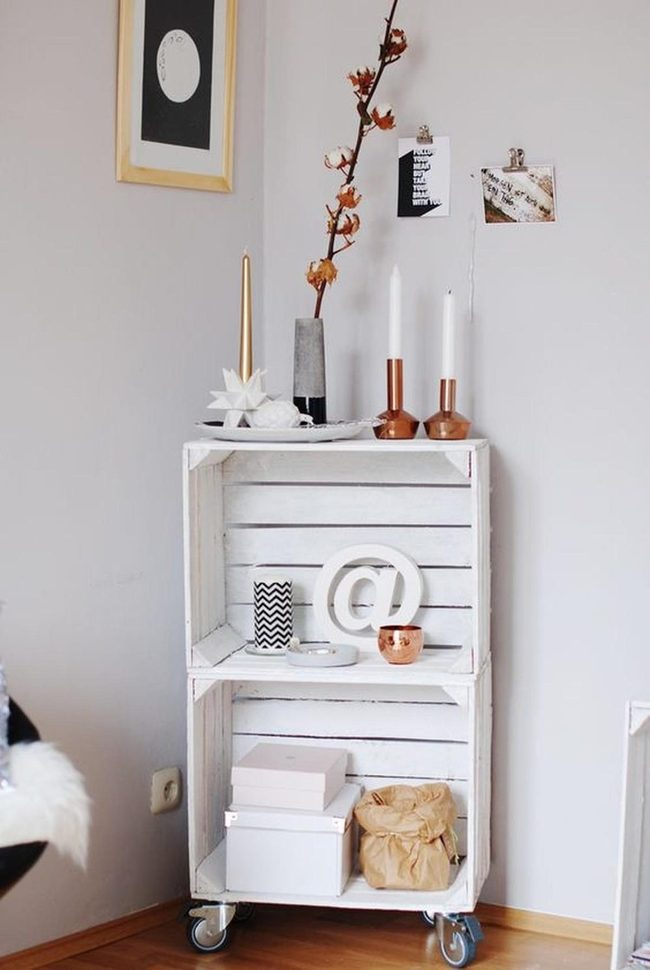 Copper Candlelight Corner Display