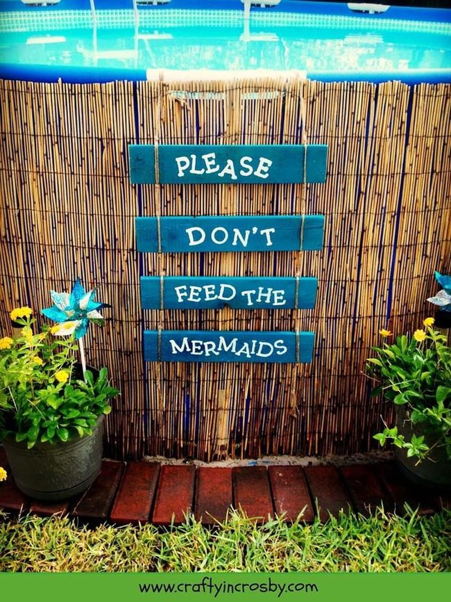 Mermaid Pool With Bamboo Wrap