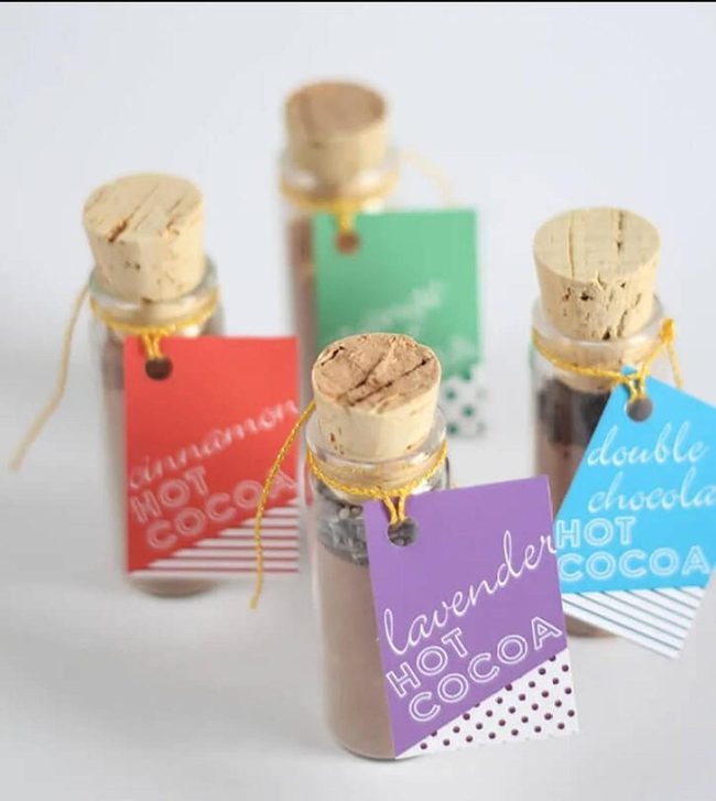 Peppermint Hot Cocoa Winter Favors