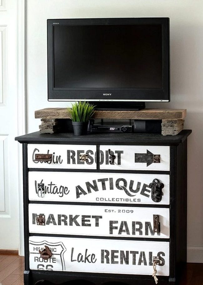 Reclaimed Wood Dresser Entertainment