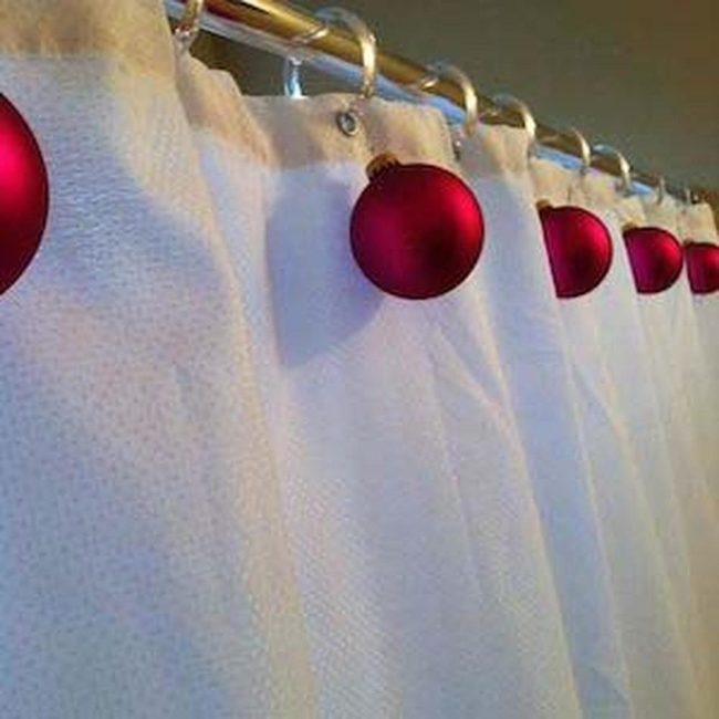 Festive Shower Curtain Bathroom Refresh