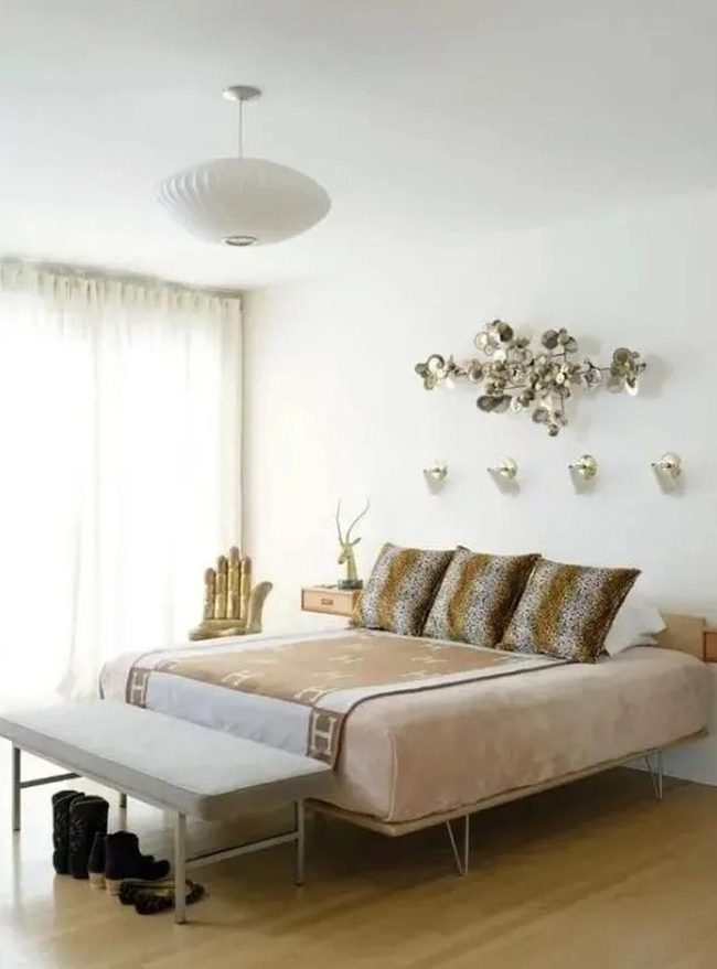 White Walls, Leopard Accents, Light Wood