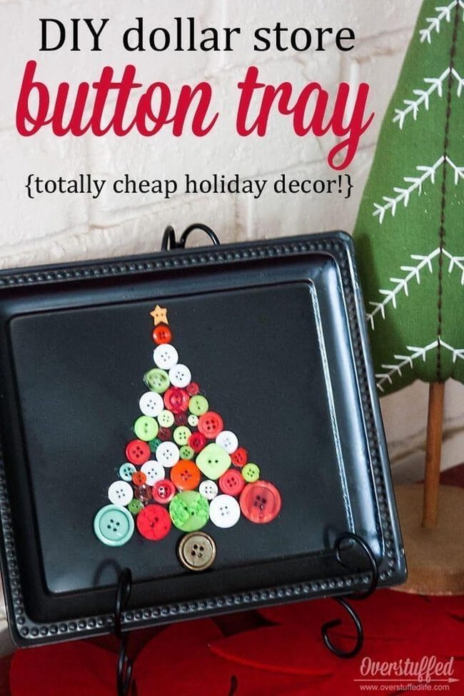 Colorful Button Holiday Tree