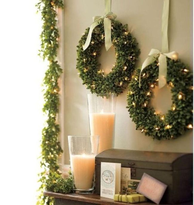 Evergreen Wall Strung Lights