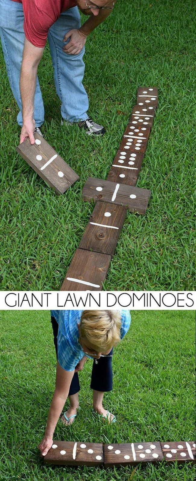 Oversized Wood Yard Dominoes