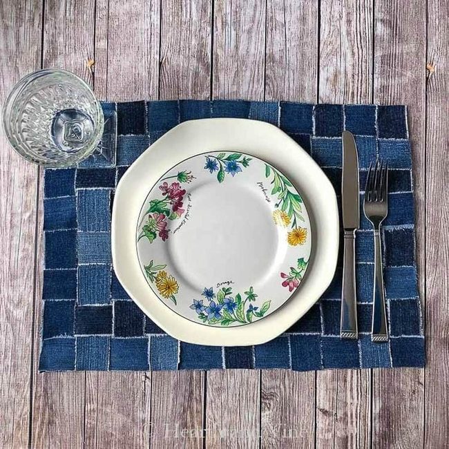 Patchwork Denim Table Mats