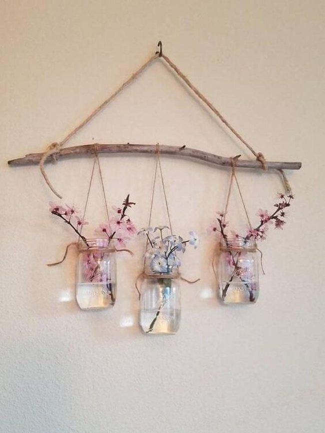 Twisted Branch Flower Wall