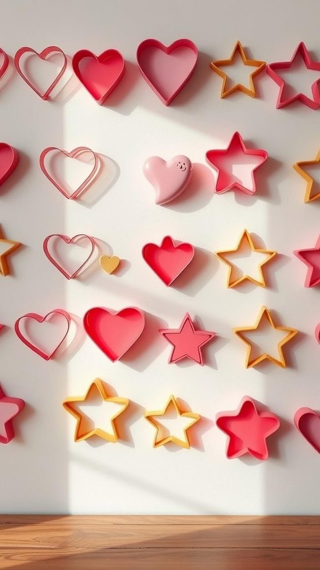 Painted Heart Shapes Canvas