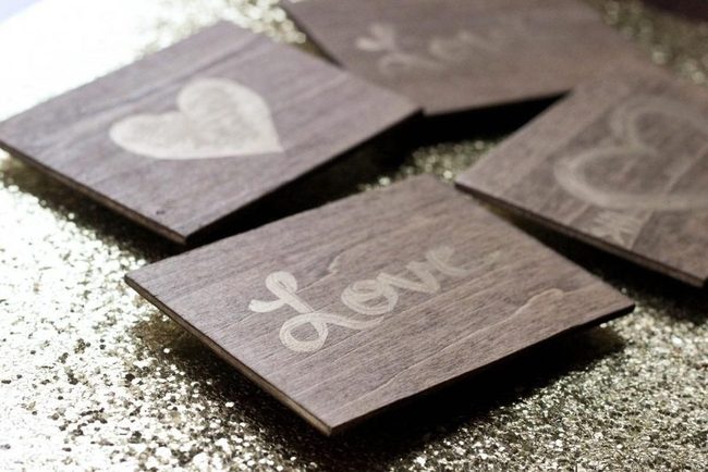 Golden Heart Wood Tiles