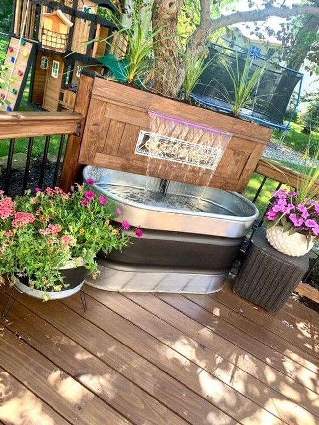 Industrial Metal Trough Furniture