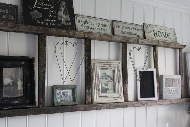 Vintage Ladder Storage Display