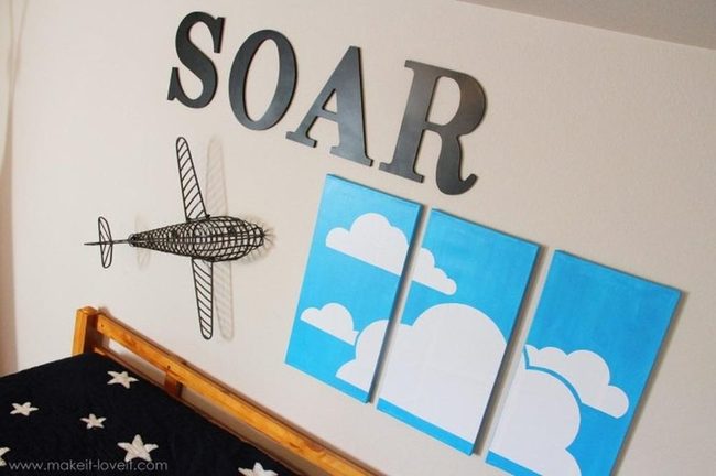 Blue Sky Bedroom With Star Bedding