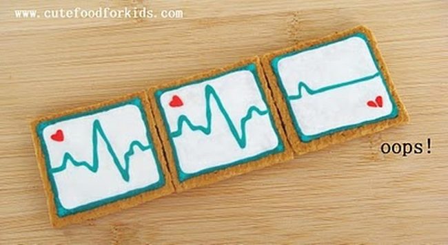 Blue Heartbeat Cookies