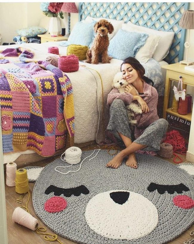 Colorful Crochet Bedroom Sanctuary