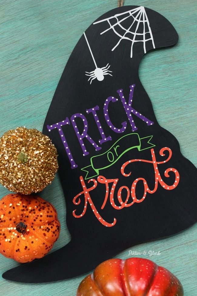 Black Painted Trick Or Treat