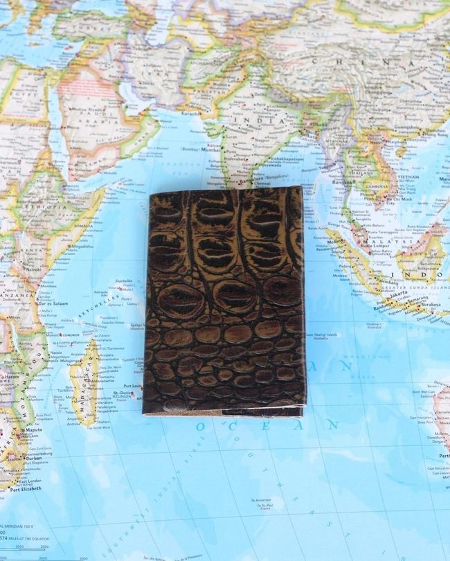 Brown Leather Travel Journal