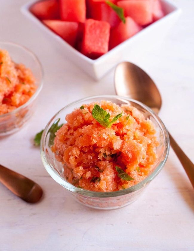 Orange Granita Summer Refreshment