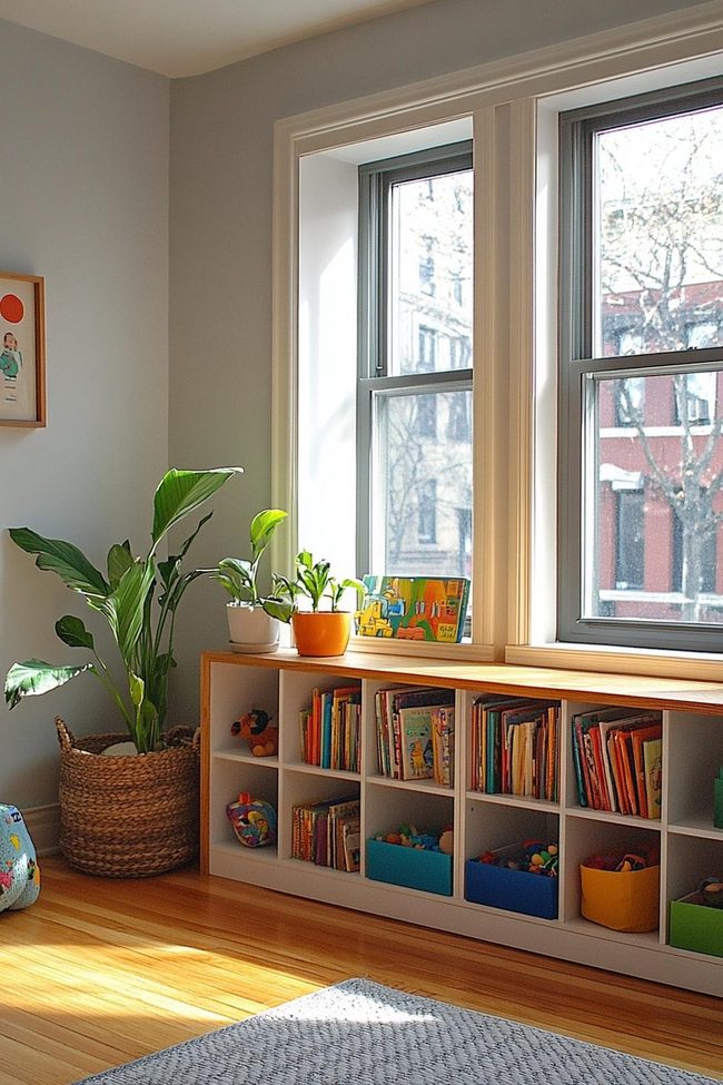 White Kallax Shelf Window Planter