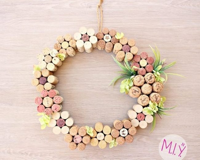 Wine Cork Summer Wreath