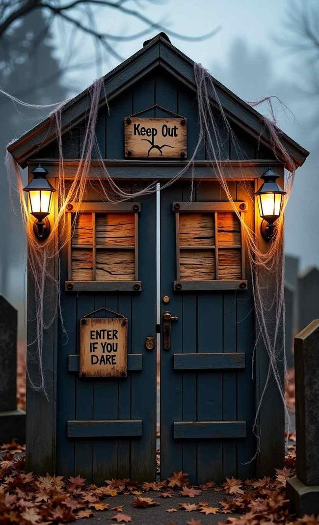 Weathered Maple Haunted Doorway