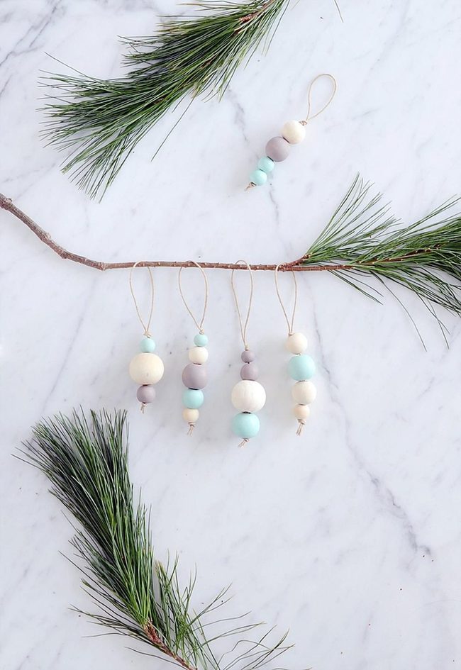 Cream Beads On Marble Base