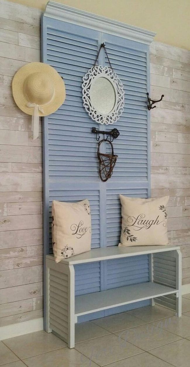Blue Weathered Shutters With Purpose