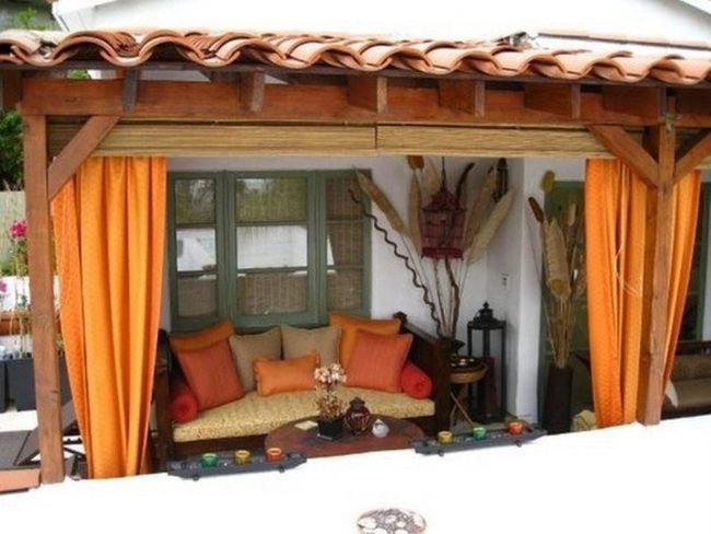 Orange Canvas Outdoor Retreat