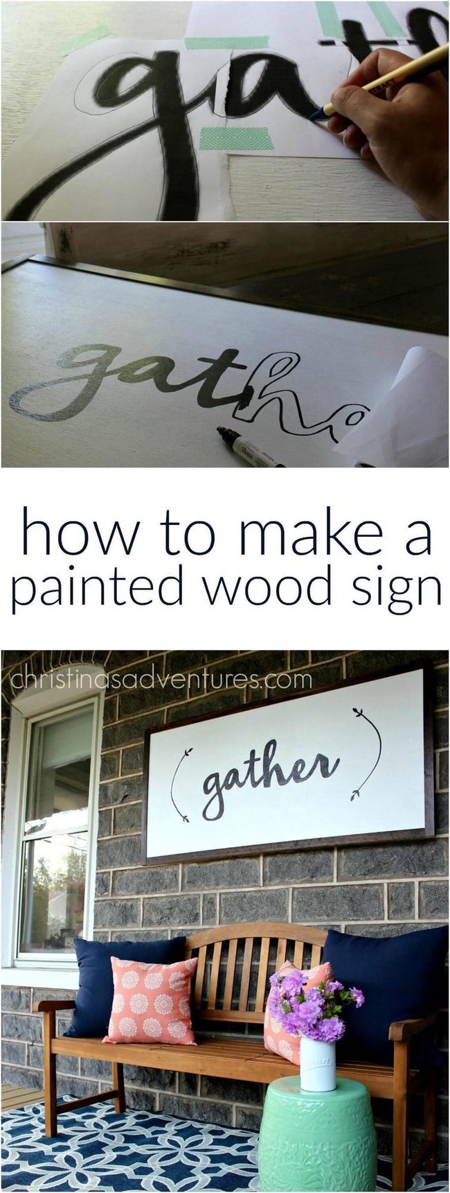 Colorful Wood Signs For Porches