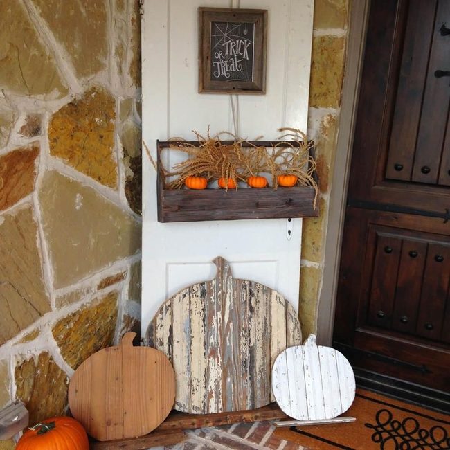 Weathered Blue Pumpkins
