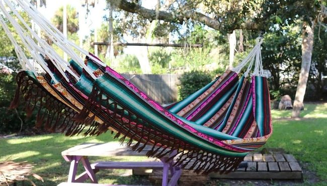 Patterned Hammock Summer Escape