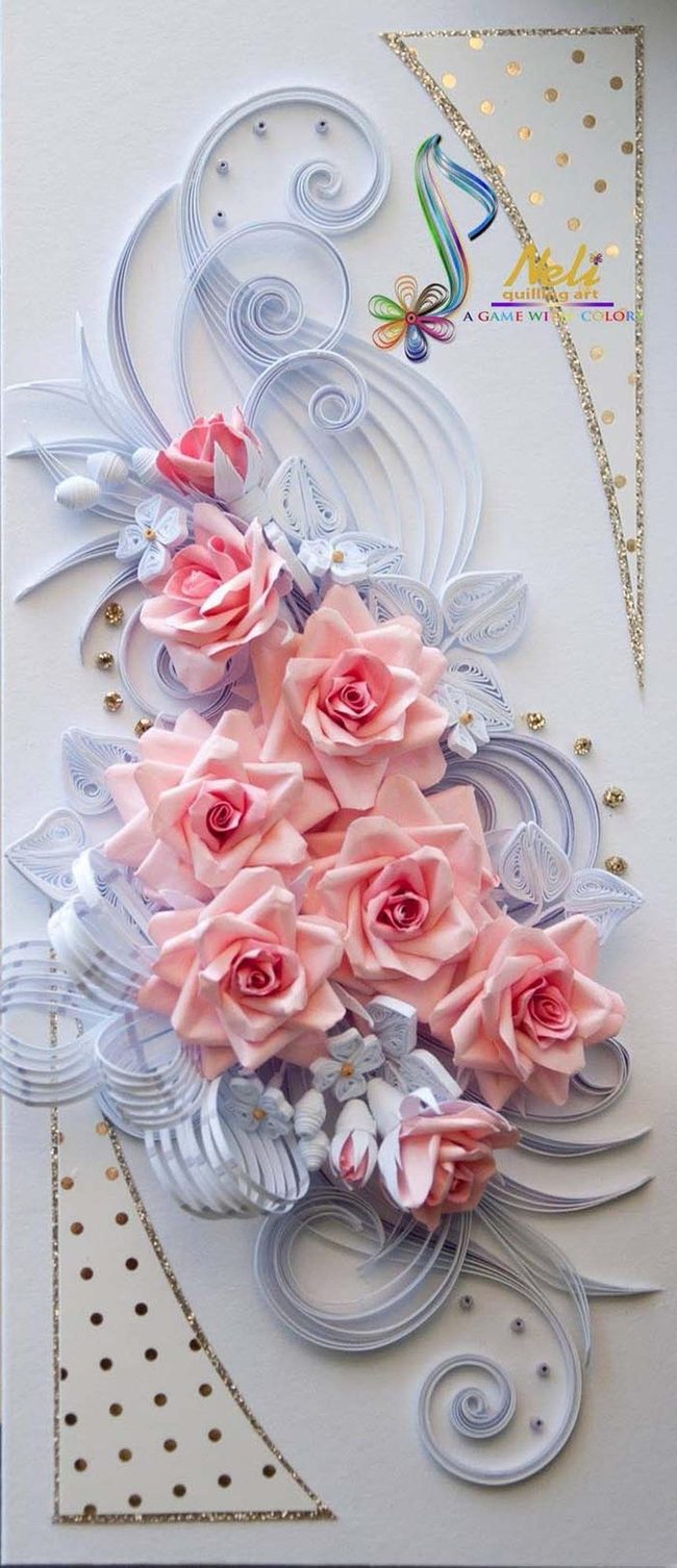 Pink Roses Gold Shimmer