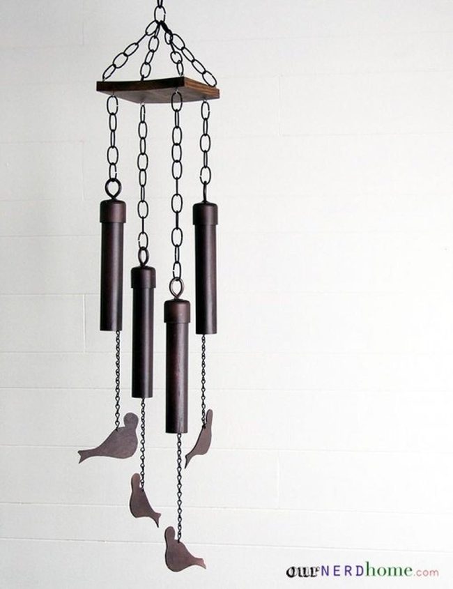Dark Metal Bird Chimes