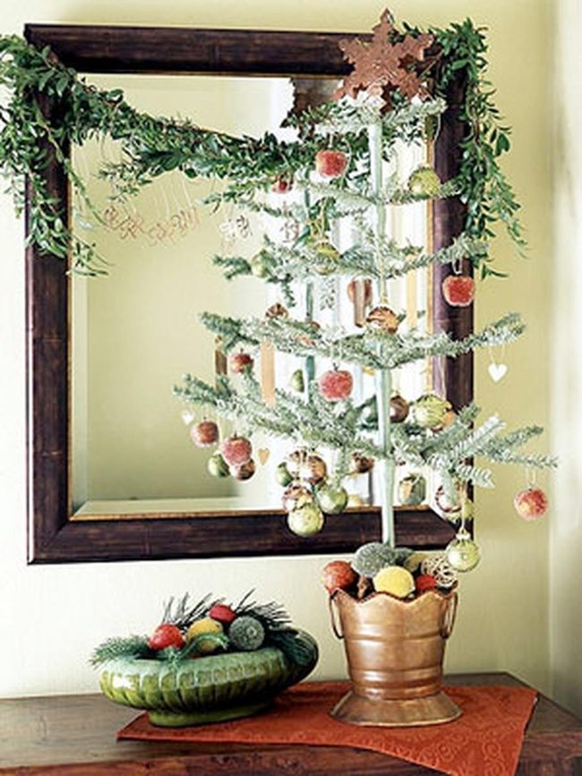 Potted Tree With Warm Ornaments