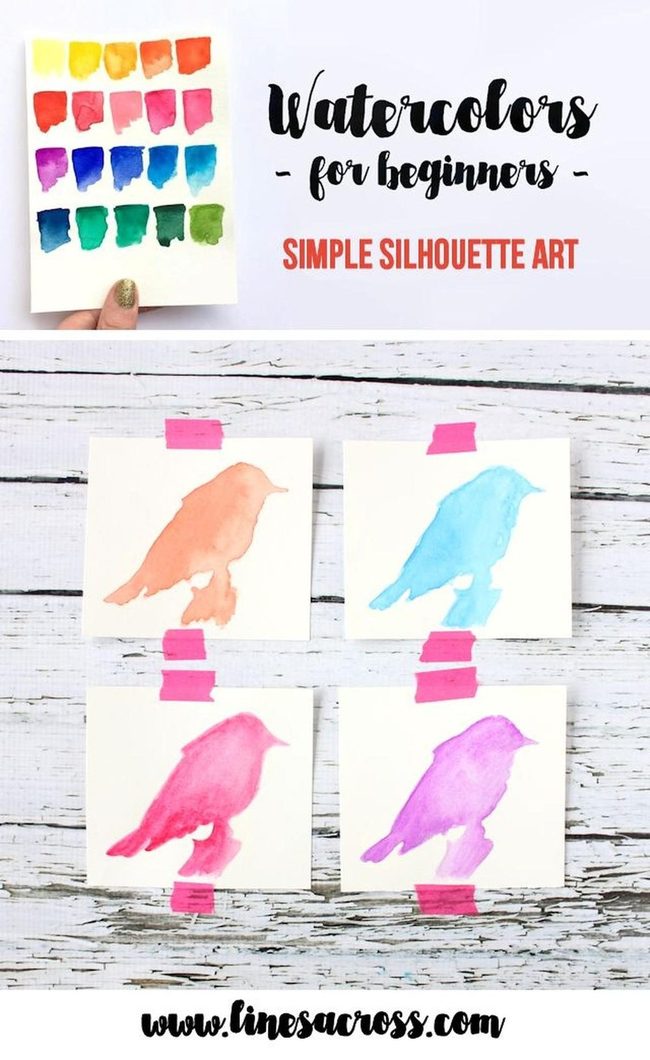 Colorful Birds On White Wood