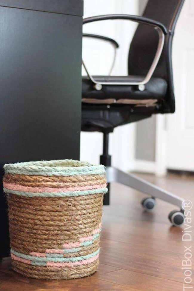 Handwoven Bucket Soft Pastels