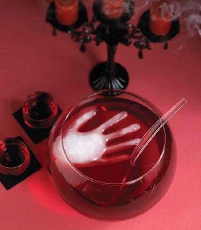 Red Hand Halloween Cocktail