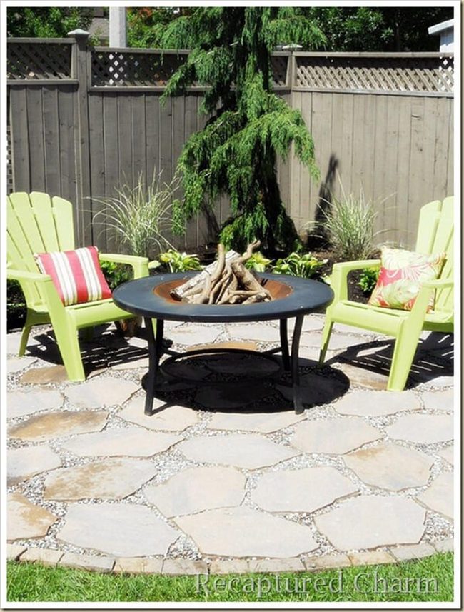 Limestone Fire Pit Gathering