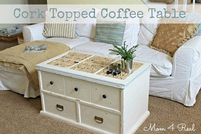 Cork Mosaic Coffee Table