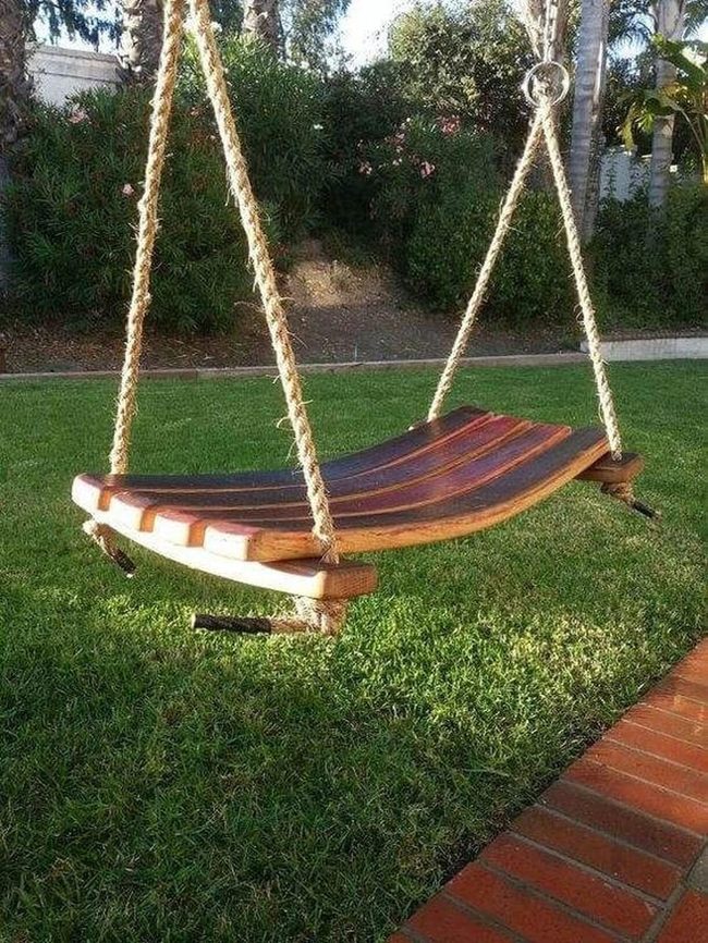 Reclaimed Barrel Swing