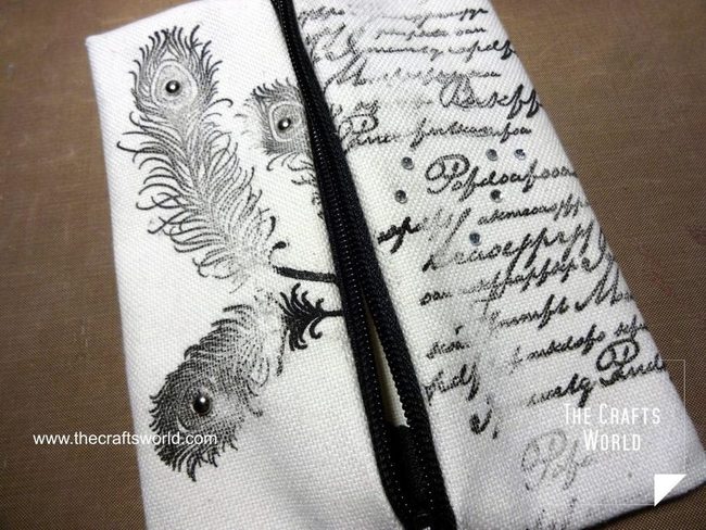 Peacock Feathers, Black & White
