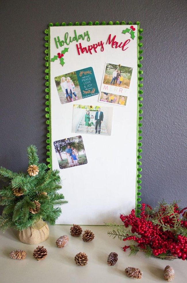 Red And Green Holiday Display