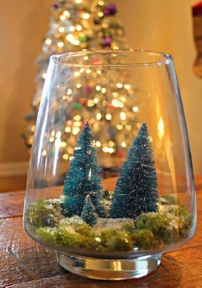 Miniature Winter Forests In Glass