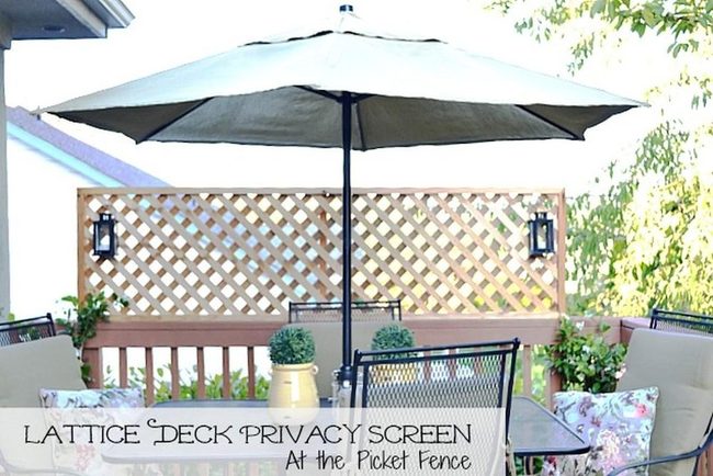 Wooden Lattice Deck Oasis
