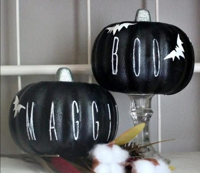 Black Chalkboard Pumpkins