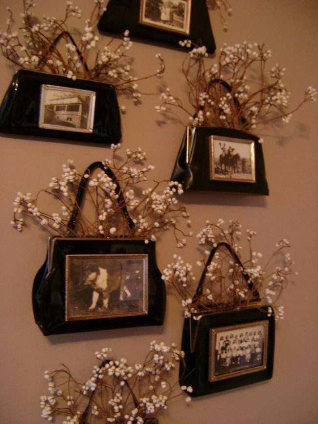 Leather Bags White Flowers Gallery