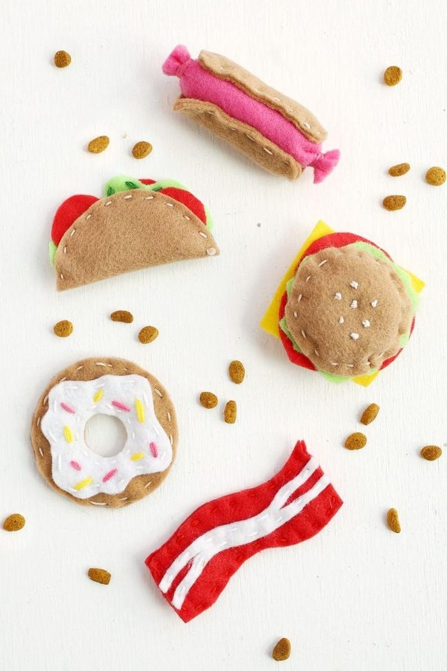 Colorful Felt Burger Toys