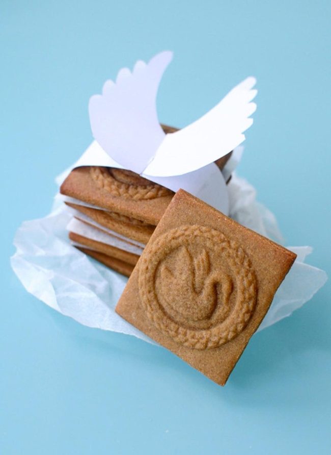 Brown Bird Square Cookies