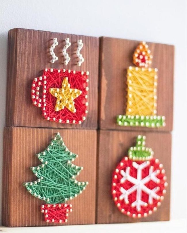 Red Thread Holiday Blocks