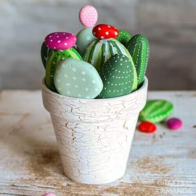 Green Spotted Cactus Rocks